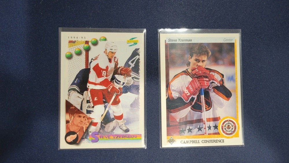Lot Of 2 Steve Yzerman Cards Detroit Red Wings