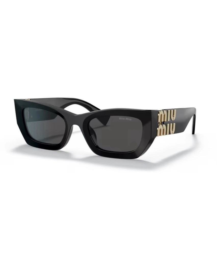 Miu Miu MU 09WS Runway 1AB5S0 - Black & Gold Frame - Free Shipping! + Returns ✅