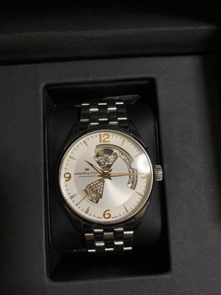 Hamilton Jazzmaster Open Heart Men's Automatic Silver Watch 42mm