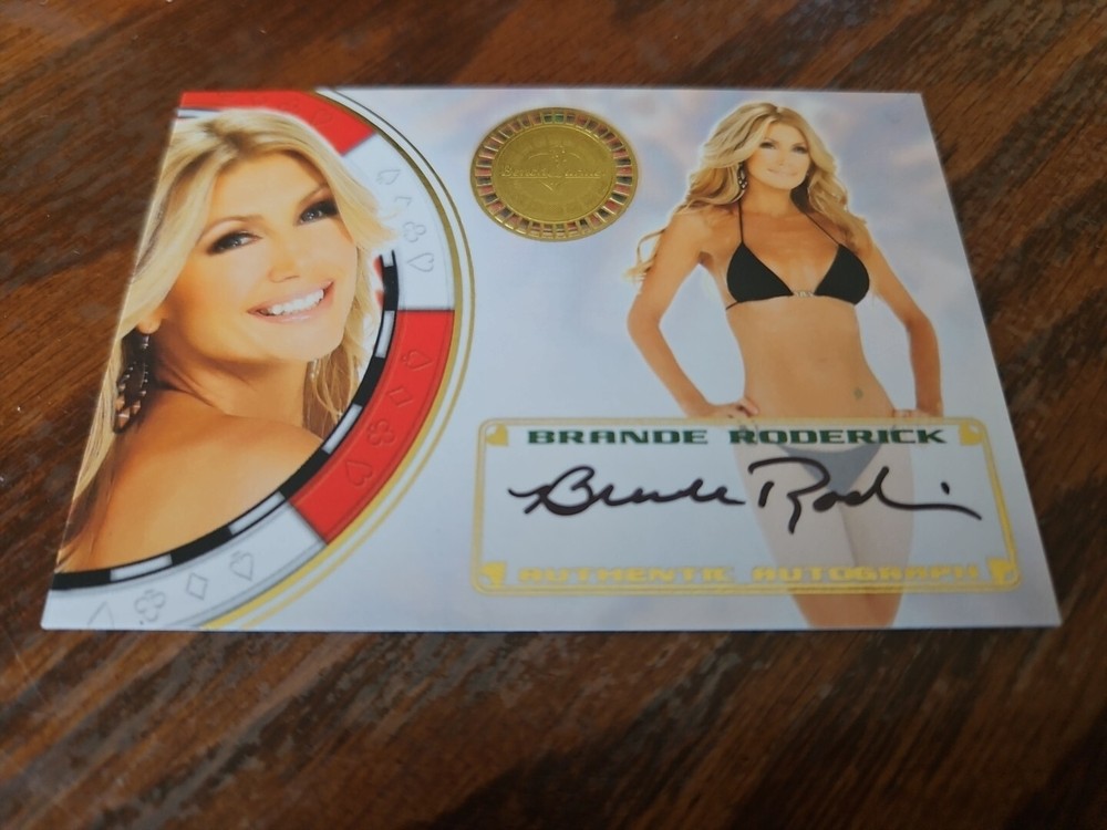 Benchwarmer 2012 Brande Roderick Vegas Baby Autograph Gold Foil Auto Playboy