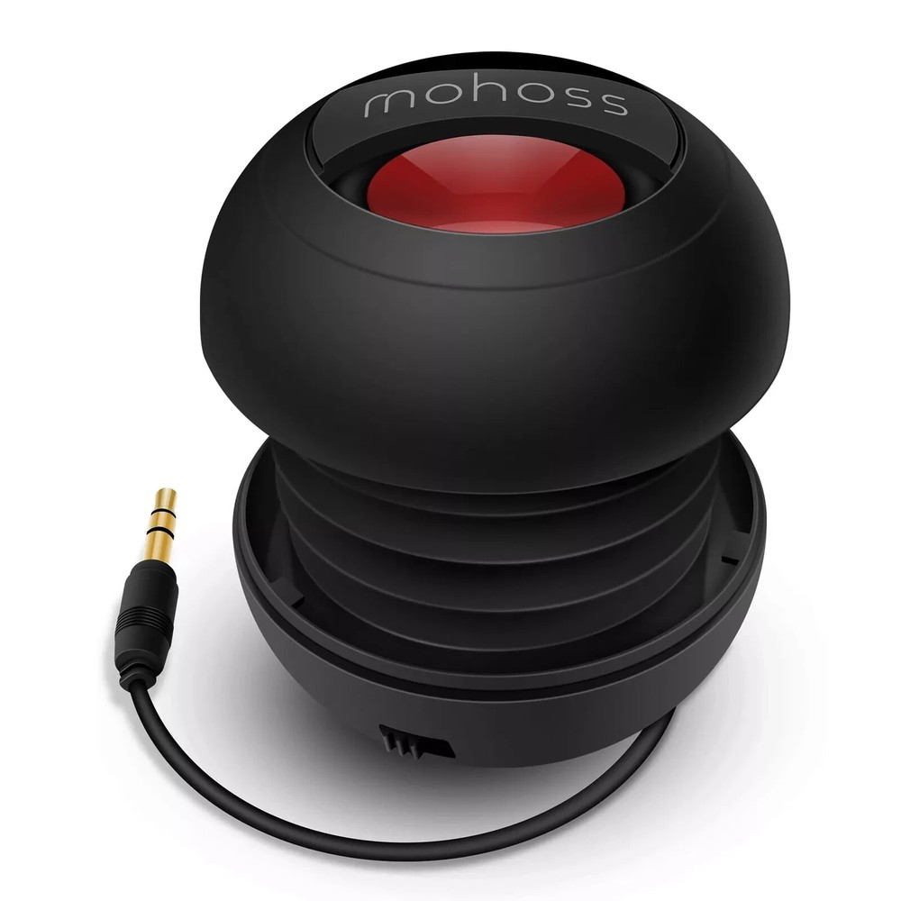 Mini Bass Speaker Mohoss Portable Plug in Speaker with 3.5Mm Aux Audio Input