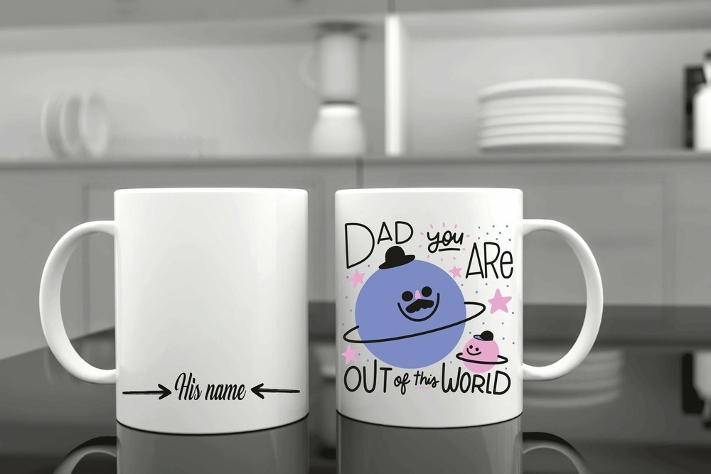 Dad You Are Out Of This World Father's Day Mug Personalized Mug Gift From Son