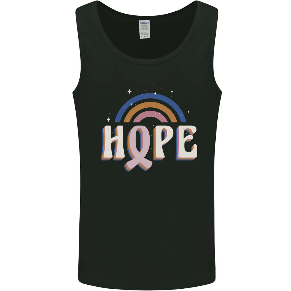 Breast Cancer Awareness Hope Mens Vest Tank Top