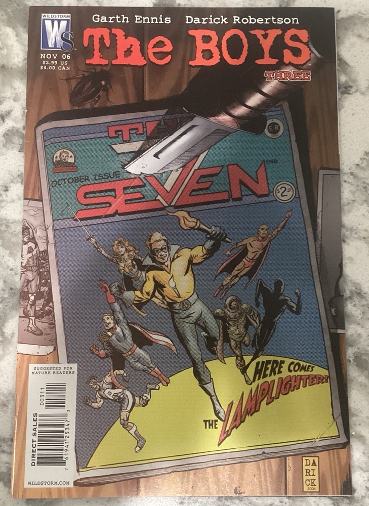 The Boys #3 Wildstorm 2006 First Homelander Appearance, Cameo the Seven VF