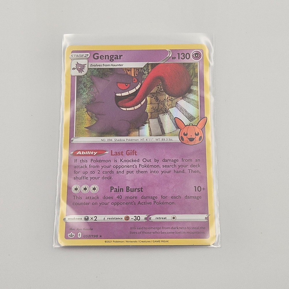 Pokémon TCG Trick or Trade Halloween Gengar Holo Rare 057/198
