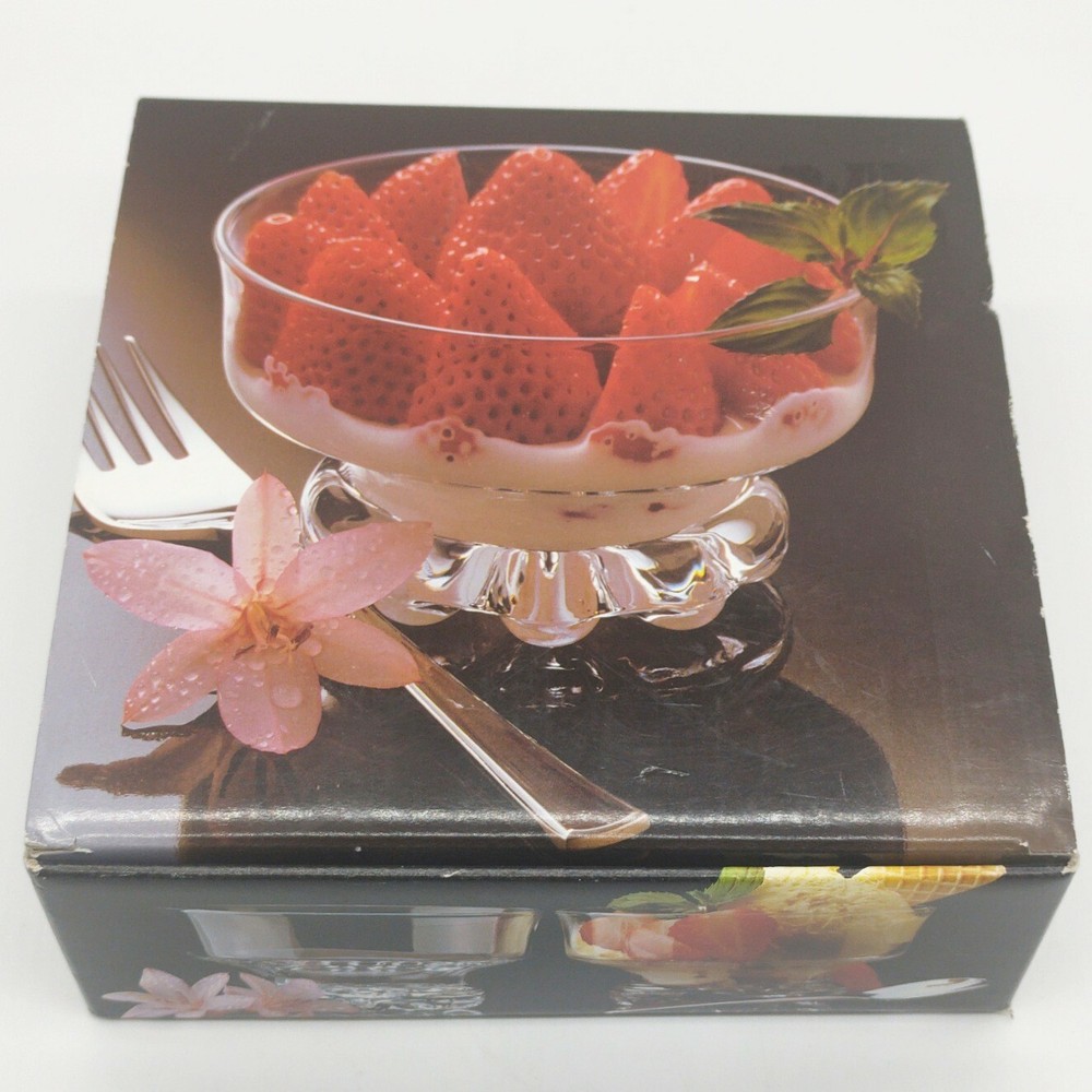 4-Piece Studio Nova Citadel Footed Glass Dessert Bowls Set  