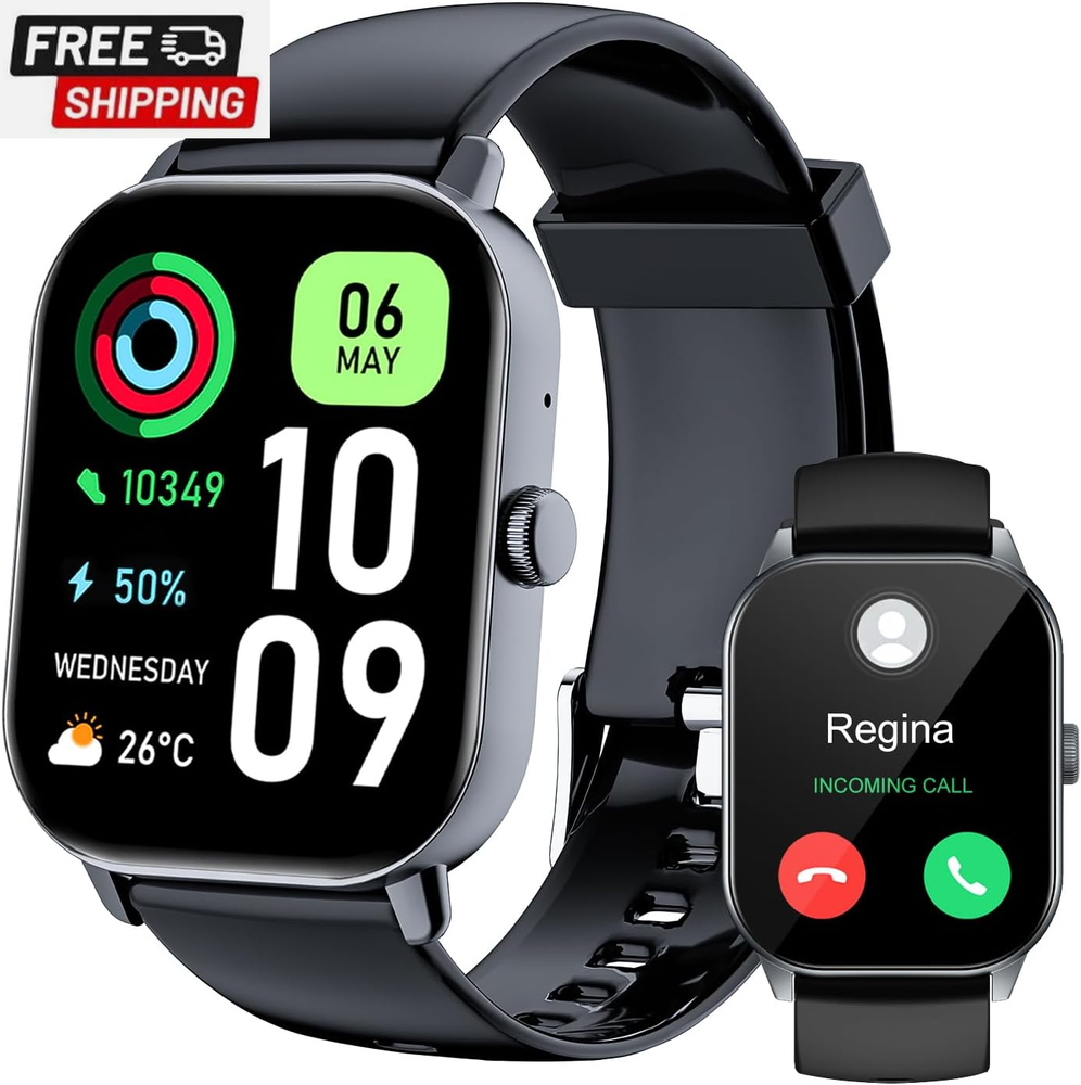 Smart Watch for Men & Women with Call Function, Heart Rate & Sleep Tracking