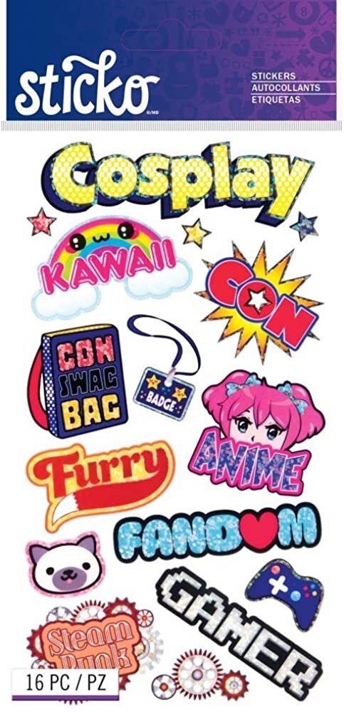 Sticko Gamer Con Club Stickers Crafts Scrapbook Planner Supply