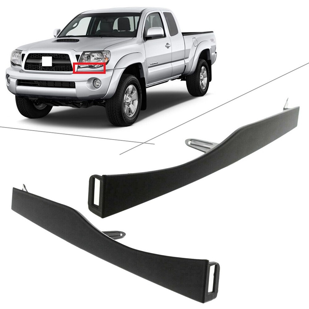 2005-11 Toyota Tacoma Front Bumper Headlight Filler Trim Panel Set LH RH