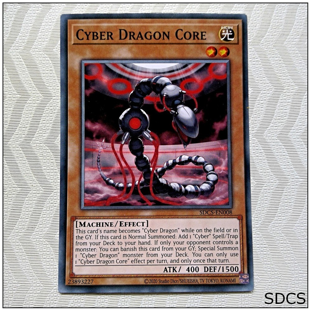Cyber Dragon Core SDCS-EN008 Common Unlimited Yugioh Card-image