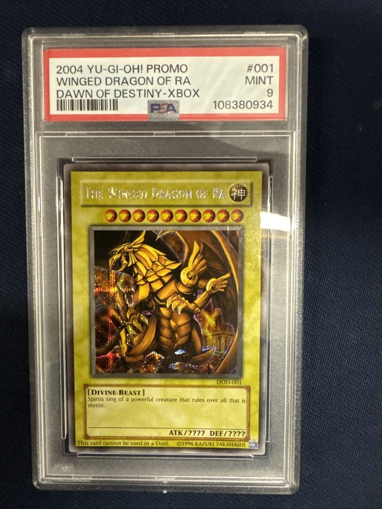 PSA 9 DOD-001 Winged Dragon Of Ra TCG Card