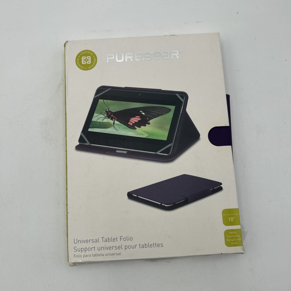Pure Gear Universal Tablet Folio Case Cover for 9-10 inch iPad and Tablets with Organizer