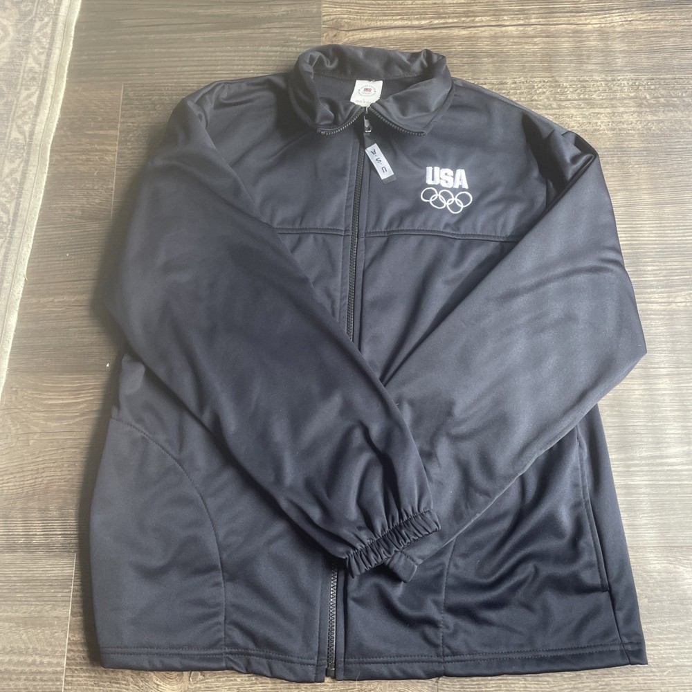 Adult Large Full Zip Made In USA Olympic Team USA Jacket Vintage