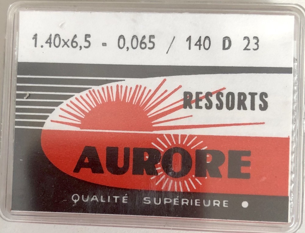 1.40 X 0.065mm Watch Mainspring Replacement 1X - Ø6.5 Size