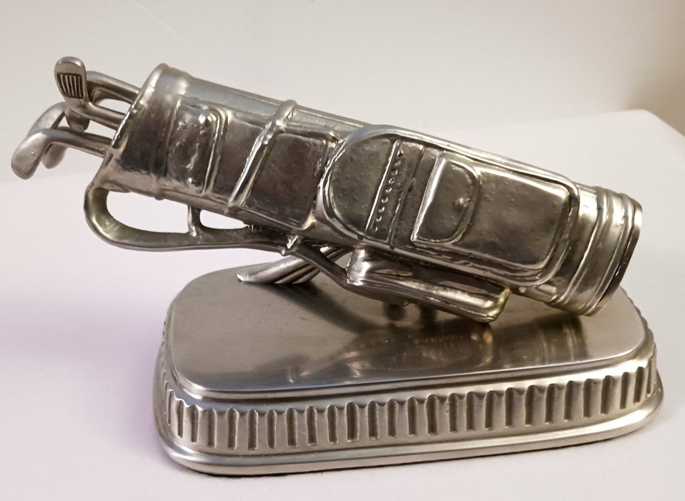 Golf PGA TOUR HOME Silver Desk Accessory with Removal Clubs