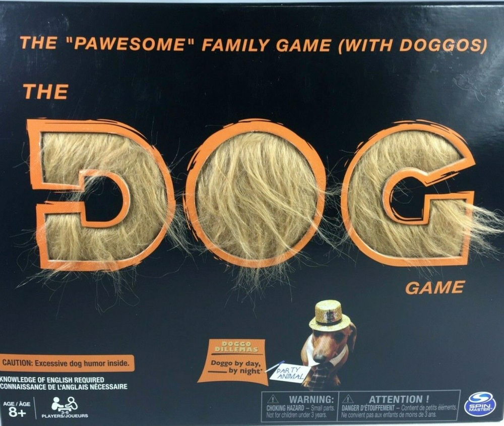 The Dog Game Pawesome Hilarious Family Game With Doggos New Spin Master Ages 8+