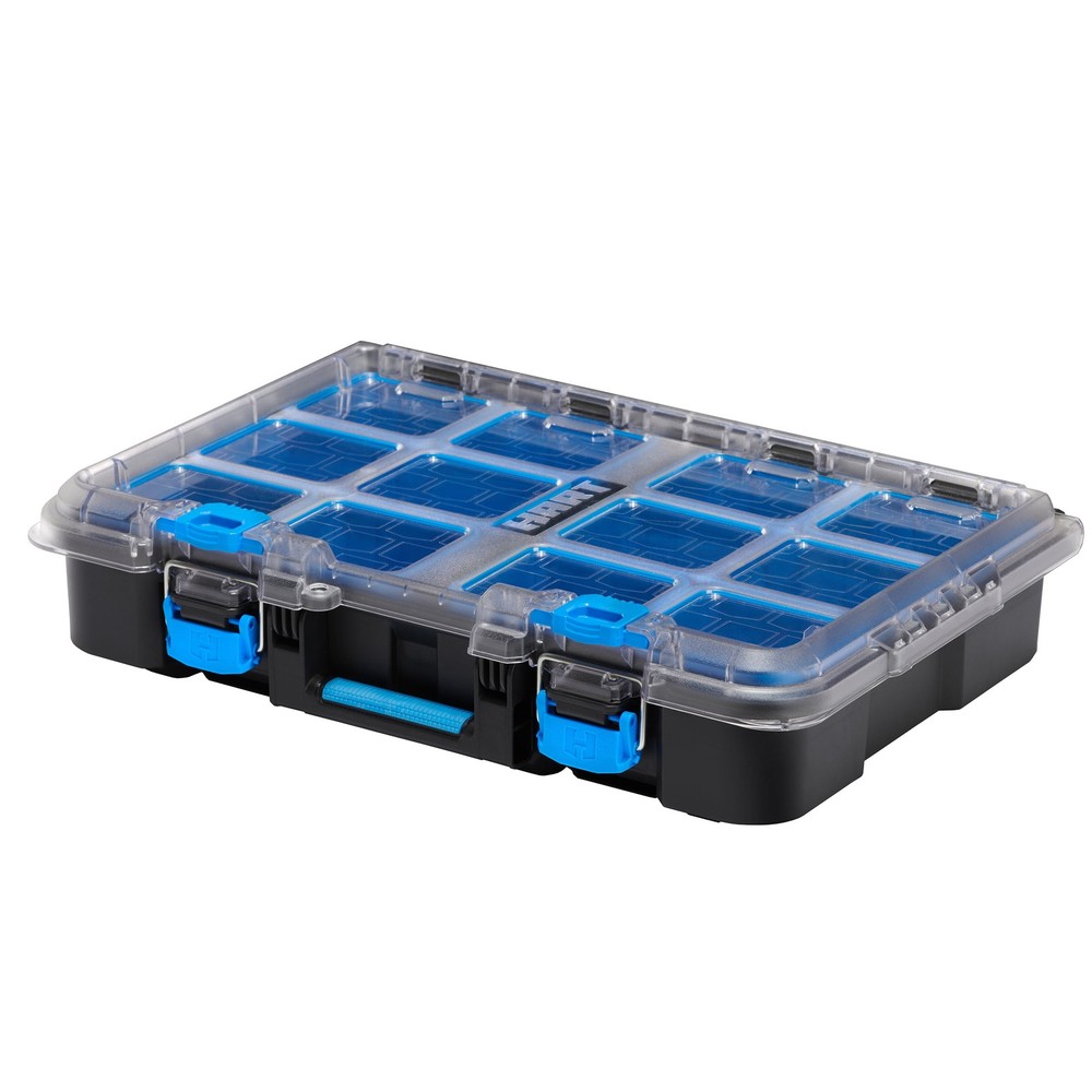 HART Modular Stack System Tool Box with Removable Organizer Bins