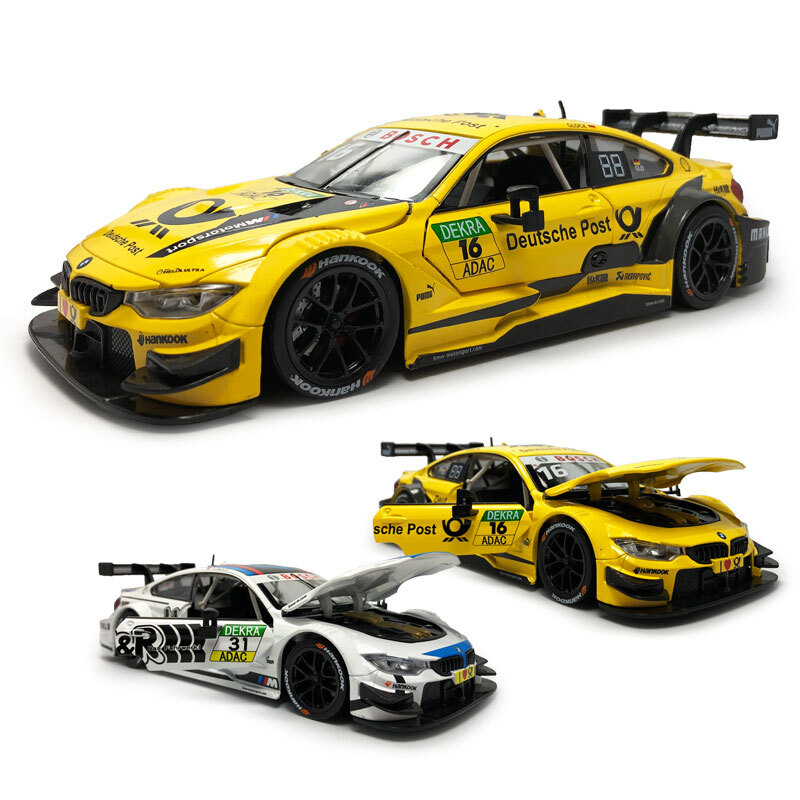 1:24 BMW M4 DTM Model Car Toy Cars Diecast Vehicle Toys for Kids Boys Collection