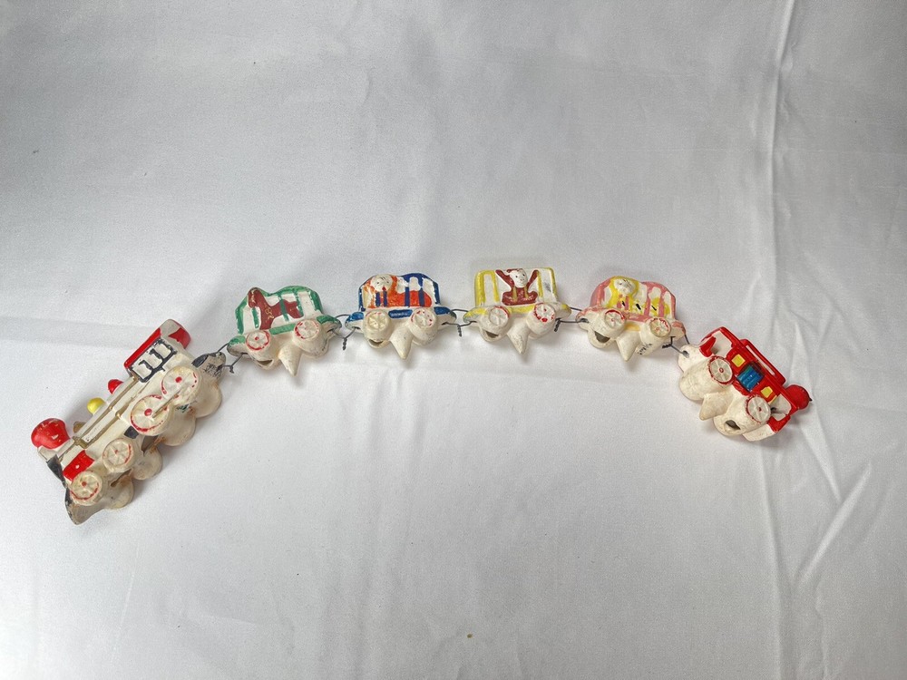 Vintage Cake Candle Holder Circus Train 1950s 60s  M-G Inc Menschik Goldman