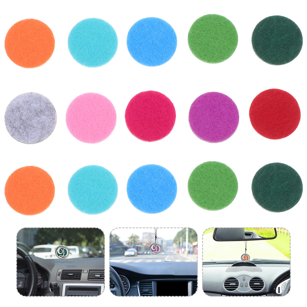 100 Pcs Cotton Scent Pads for Diffuser Necklaces – Felt Refills