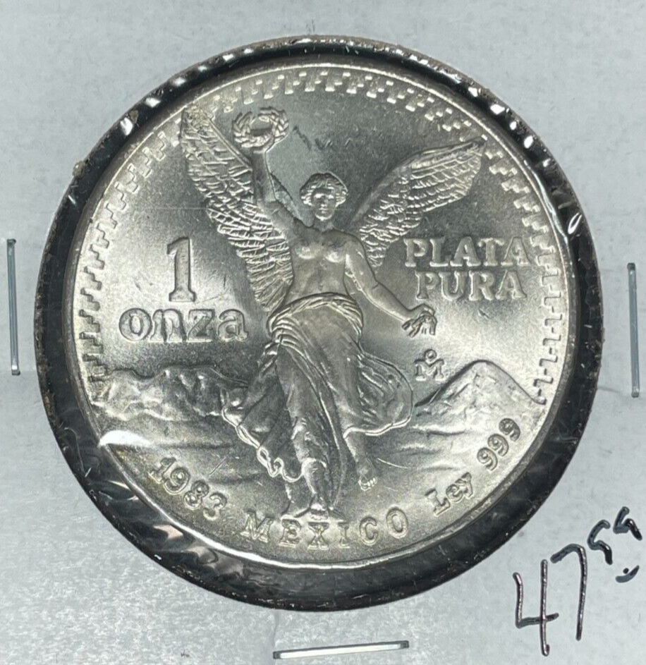 1983 MEXICAN LIBERTAD 1 ONZA  ~NICE LOOKING .999 FINE SILVER ROUND~