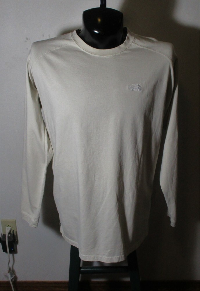 THE NORTH FACE Beige Long Sleeve Crewneck TJersey T-Shirt Men's  Size L