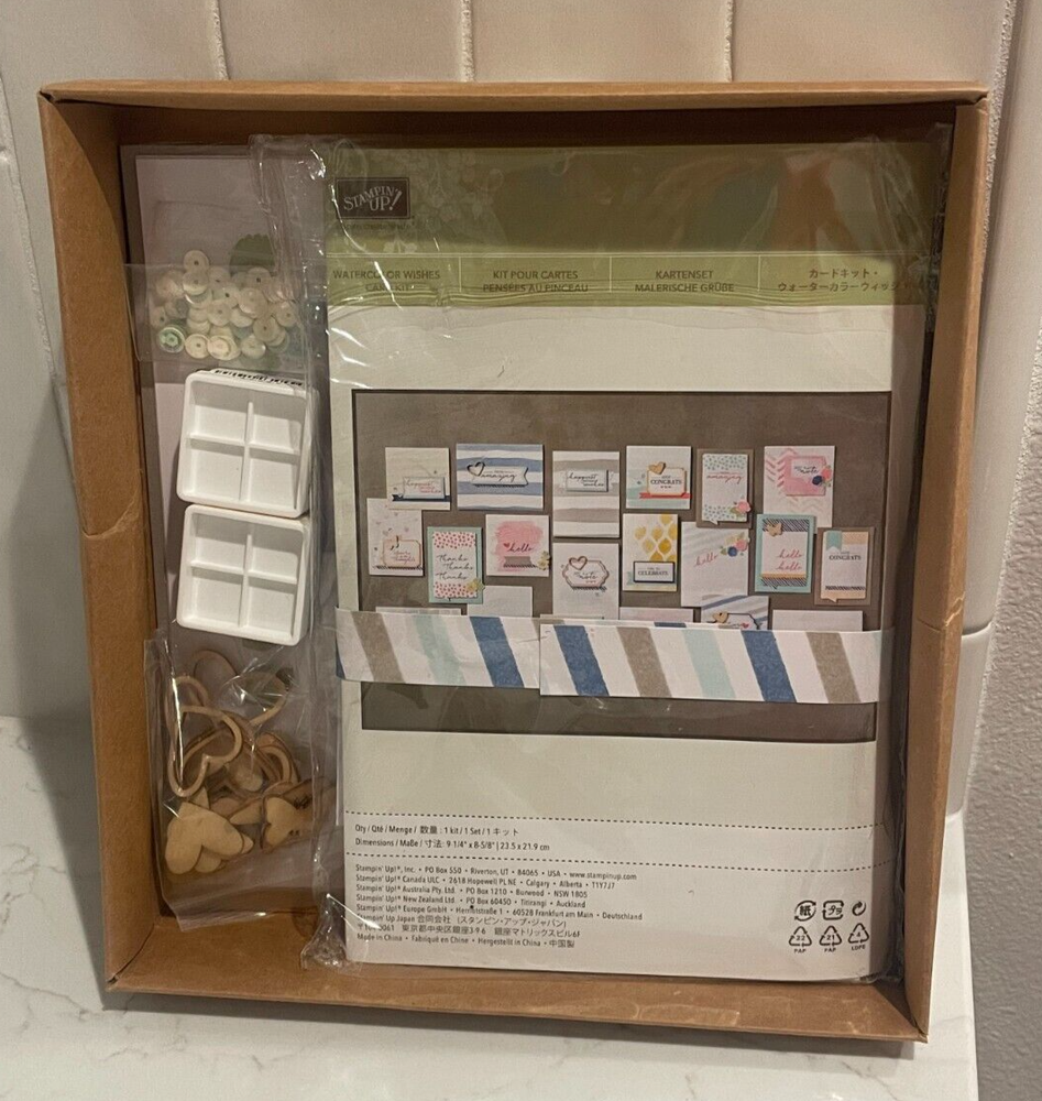 Stampin' Up! Watercolor Wishes - Opened But Complete, Brand New Kit