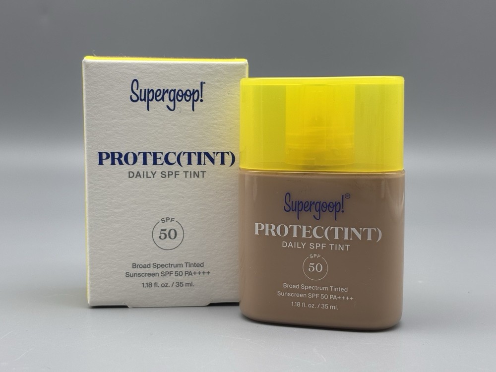 SUPERGOOP PROTEC TINT SPF 50 Tinted Sunscreen 32N 1.18OZ Broad Spectrum