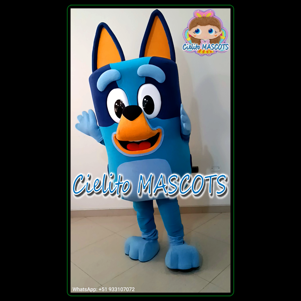 BLUEY Mascot Costume  mascotte cosplay botarga halloween cartoon Cielito MASCOTS