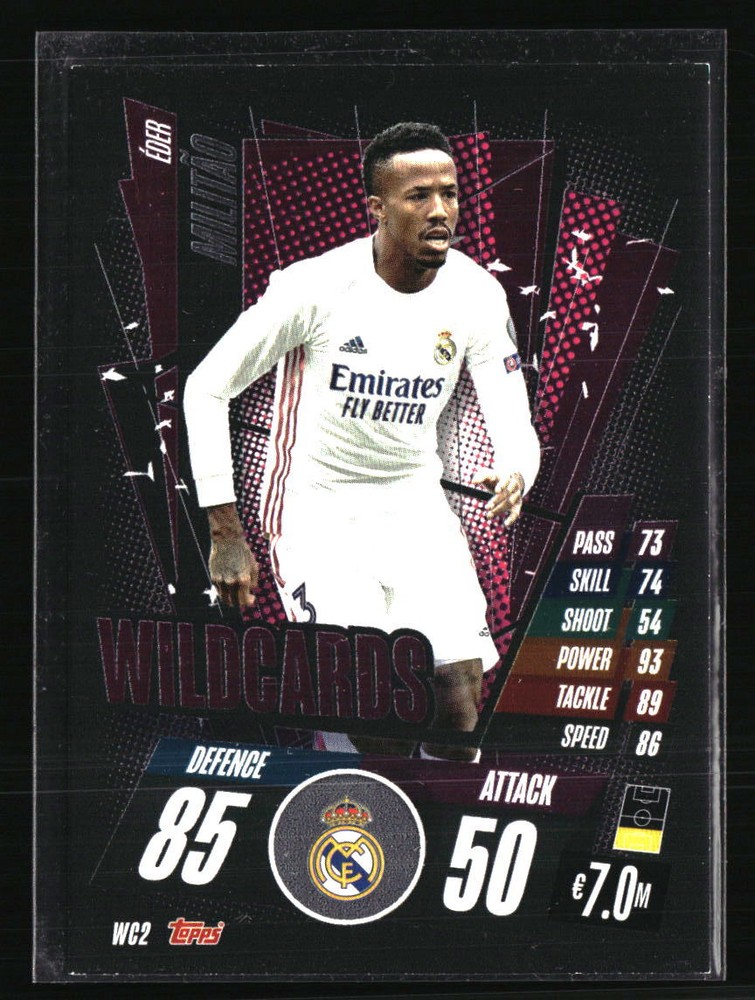 Eder Militao 2020 Topps Match Attax UCL Wildcards #WC2 Soccer Game