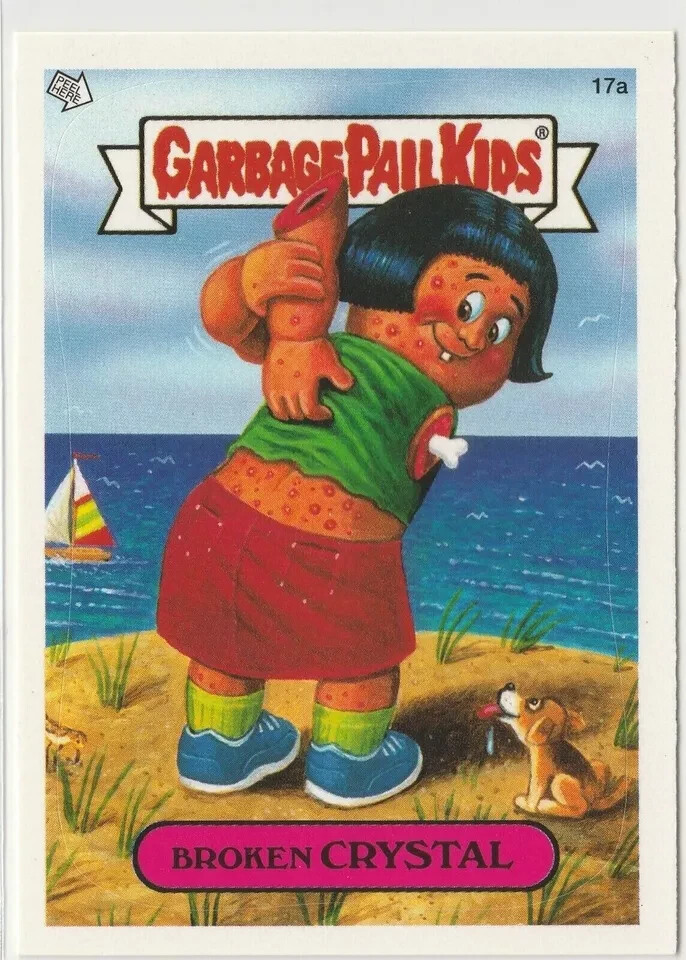 Broken Crystal #17a Garbage Pail Kids GPK 2004 ANS3 All-New Series 3 Card