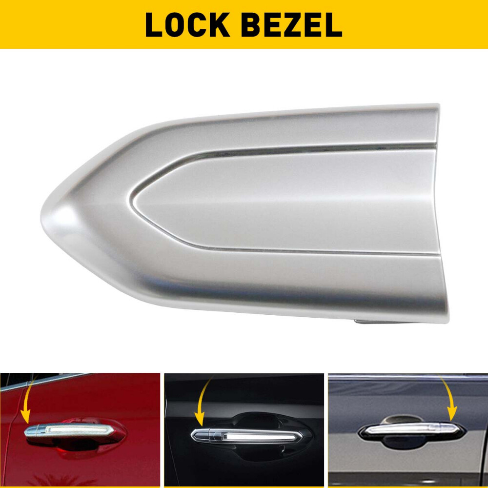 Chrome Door Exterior Lock Cap handle Cover Trim For Cadillac XTS ATS CTS CT6 XT5