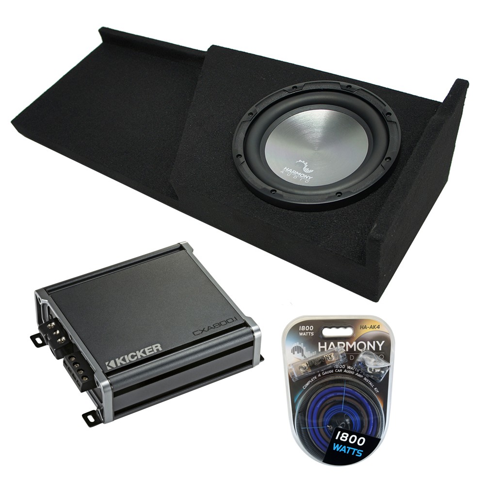 2007-2013 Chevy Silverado Ext Cab Single 12 Sub Box with CXA8001 Amp