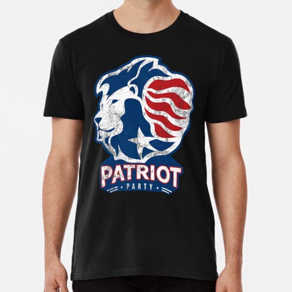 Patriot Party Lion Premium Political Support Made in USA T-Shirt S-5XL