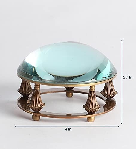 Brass Magnifying Glass Paper Weight For Office study table Home Decoration Gift