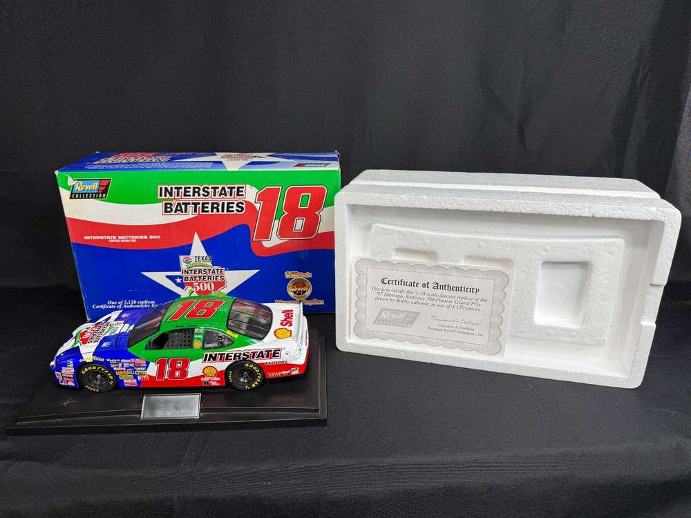 NASCAR #18 Interstate Batteries 1997 Grand Prix Revell 1:18 Diecast Model