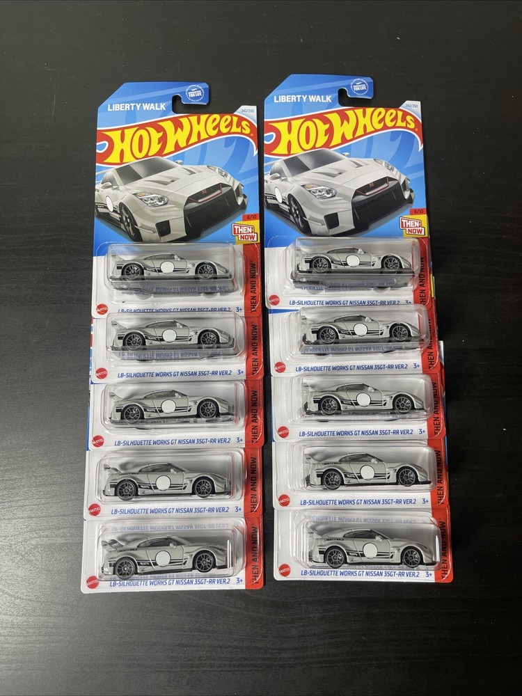 2024 Hot Wheels Gray LB-Silhouette Works GT Nissan 35GT-RR Ver 2 Lot of 10 Brand New