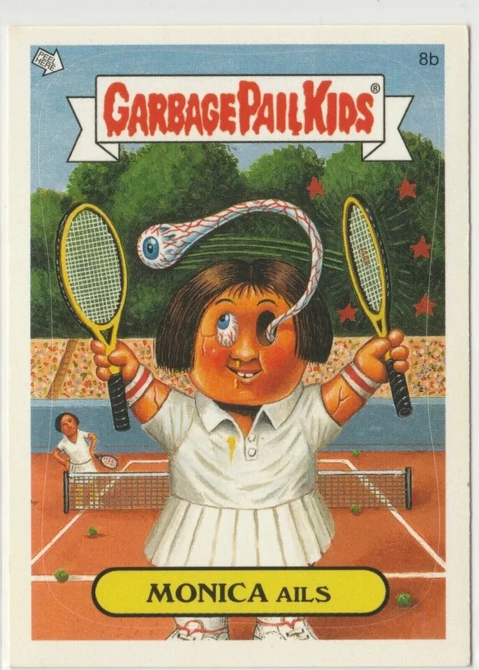 Monica Ails #8b Tennis Garbage Pail Kids GPK 2005 All-New Series 4 ANS4 Card