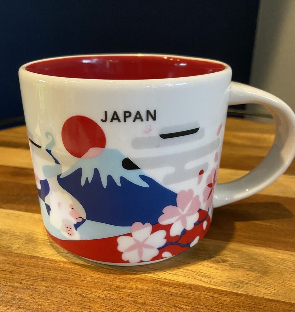 Starbucks Japan Mount Fuji 12 oz Ceramic Mug You Are Here Collection