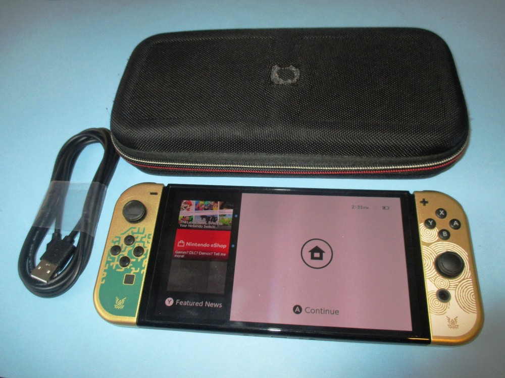 Nintendo Switch OLED System Legend of Zelda Tears of the Kingdom Edition w/Case