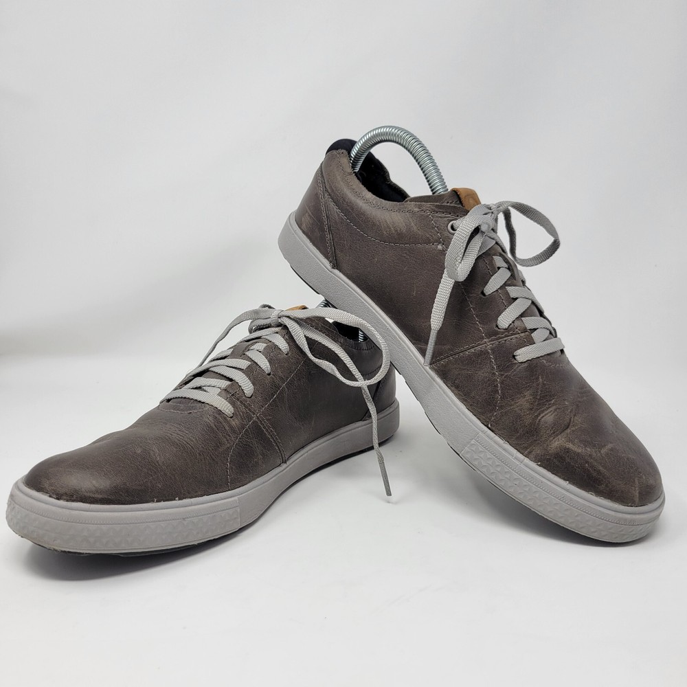 Merrell Men's Size 8 Barkley Brunette Brown Leather Lace-Up Sneakers