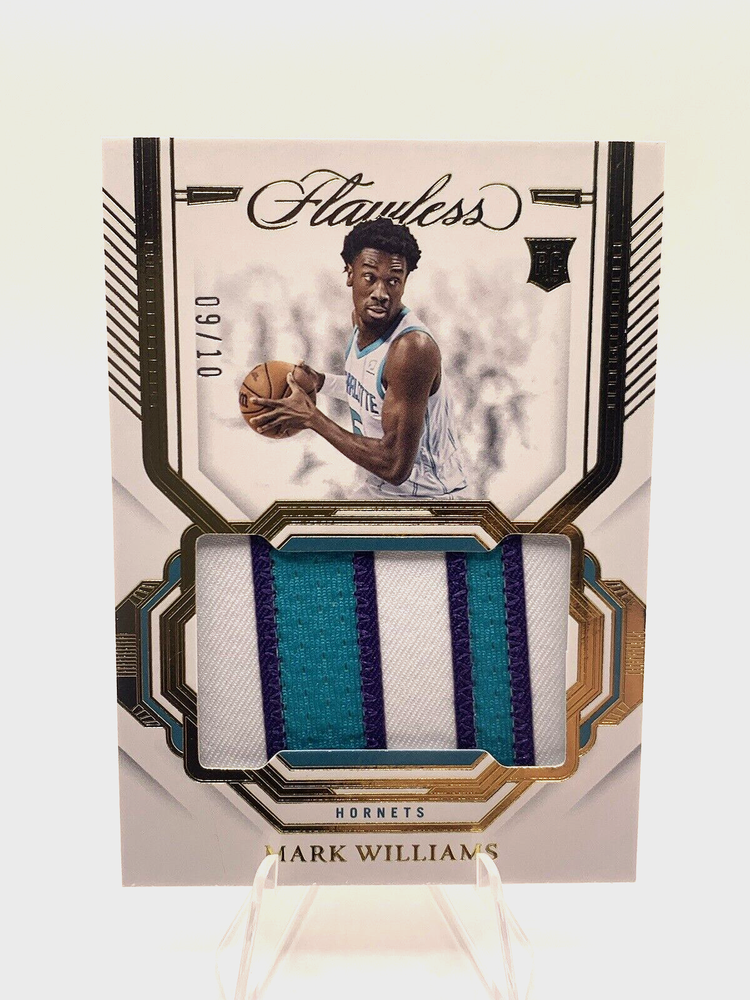 Mark WiIliams 2022-23 Panini Flawless Gold Rookie RC Patch /10  #PAT-MWS Hornets