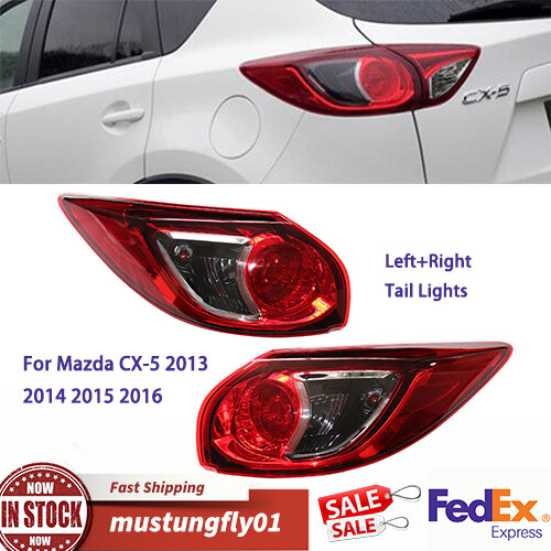 2013-2016 Mazda CX-5 Pair of Left & Right Outer Tail Lights