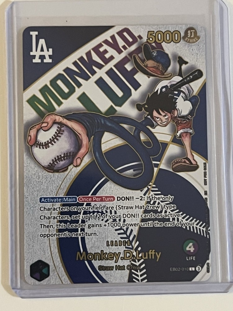 Monkey D Luffy LA Dodgers Exclusive Promo. Crispy Clean! This is the way.