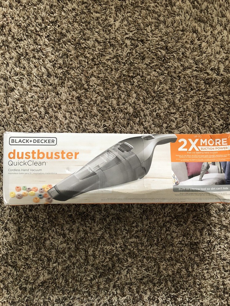 BLACK+DECKER Dustbuster Handheld Vacuum Cordless, Grey (HNVC220BCZ01) Open Box
