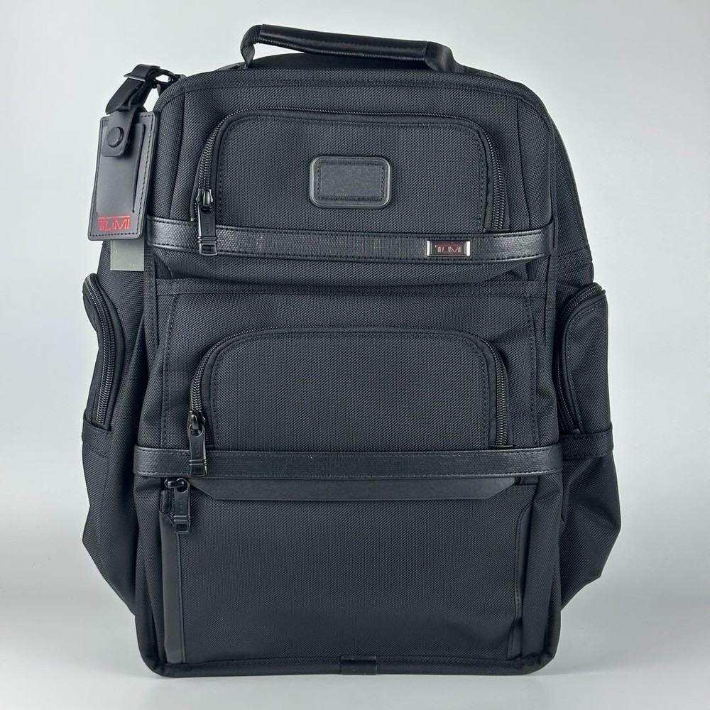 TUMI Alpha 3 Black Deluxe Multifunctional Shoulder Bag Backpack with T-Pass