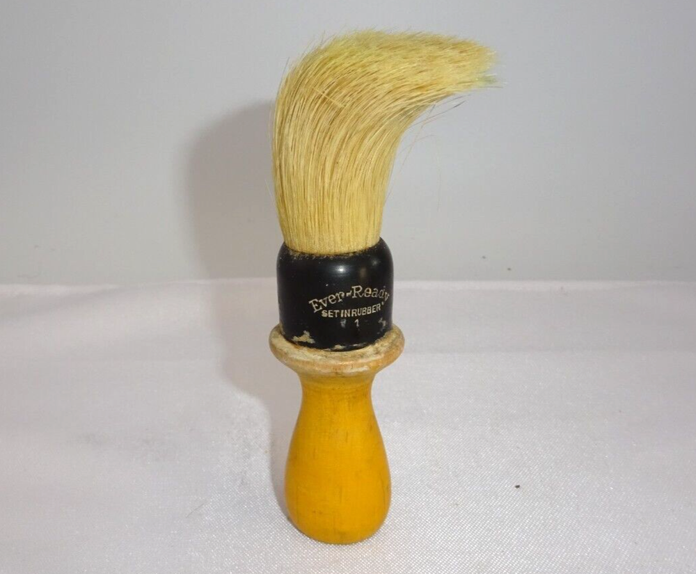 VINTAGE SHAVING BRUSH DONALD TRUMP STYLE NATURAL BRISTLE 5