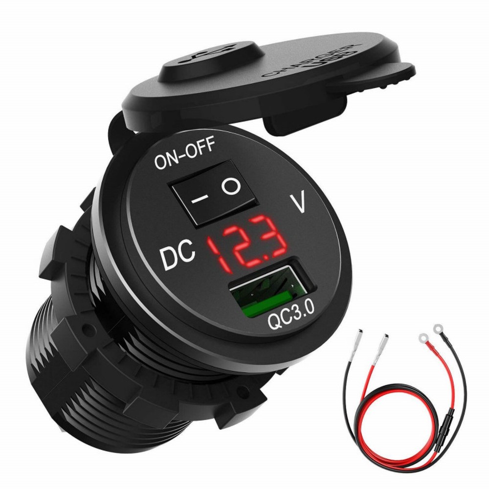 Dual QC3.0 Fast Charging Car USB Adapter for Vehicles and Trucks
