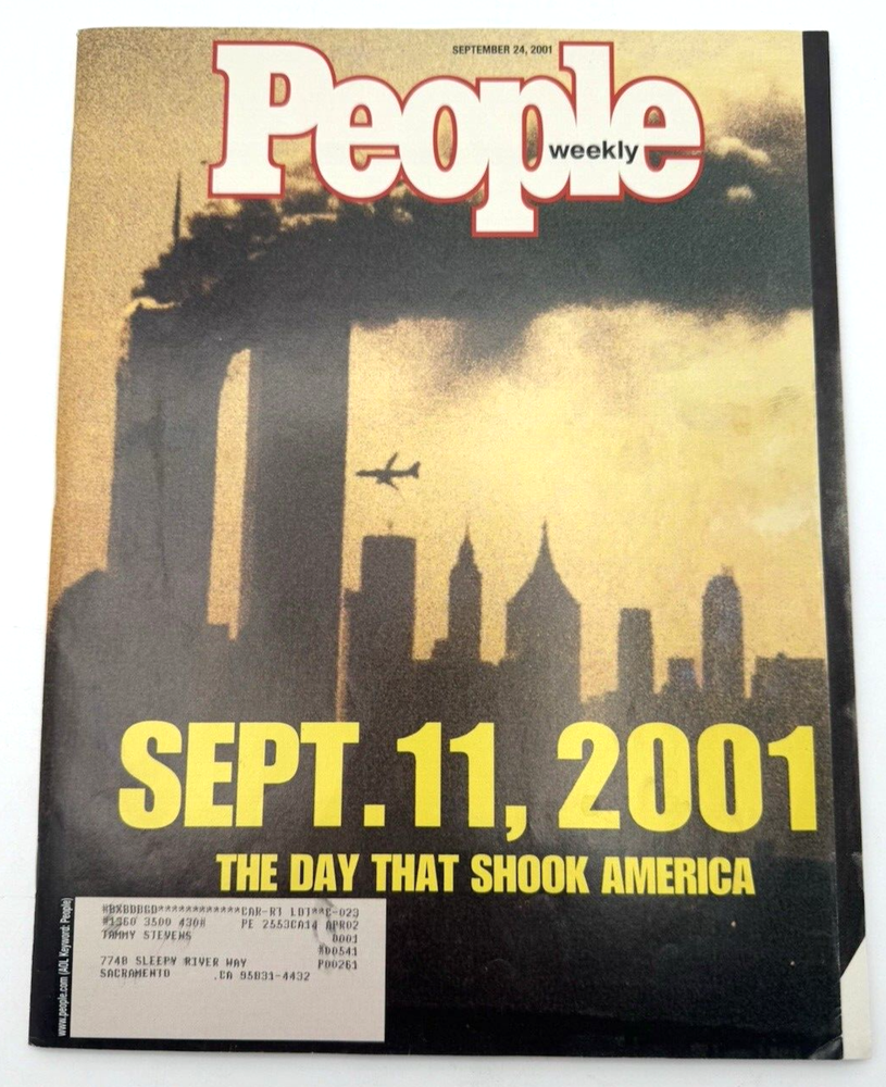 PEOPLE MAGAZINE SPECIAL EDITION SEPTEMBER 11, 2001 THE DAY THAT SHOOK AMERICA