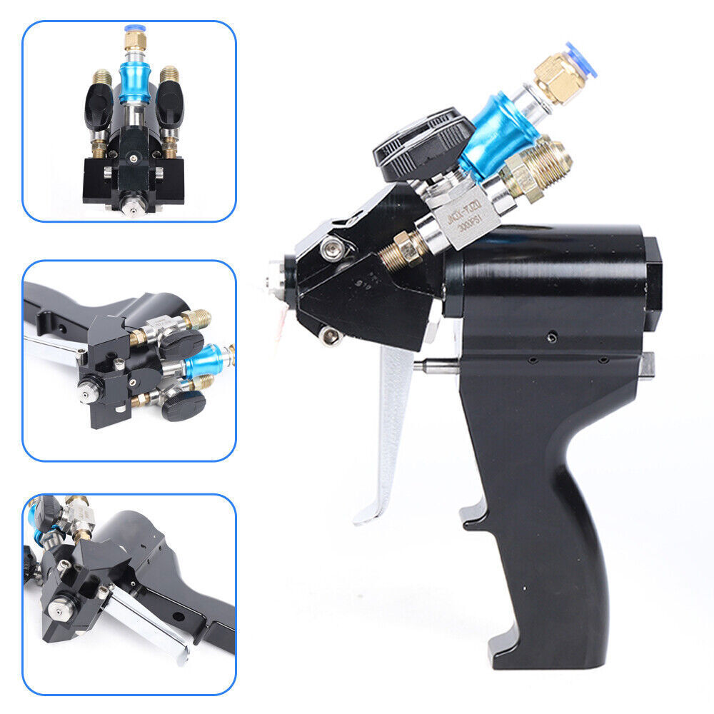 P2 PU Foam Spray Gun Polyurethane P2 Air Purge Spray Gun Self-cleaning Black!